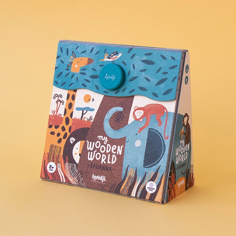 mini wooden world, symbolic play